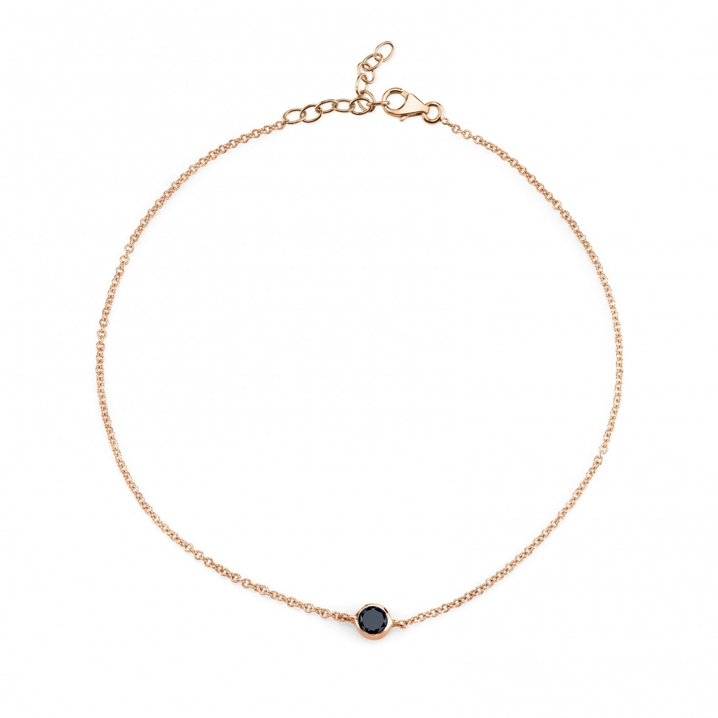 black diamond, rose gold
