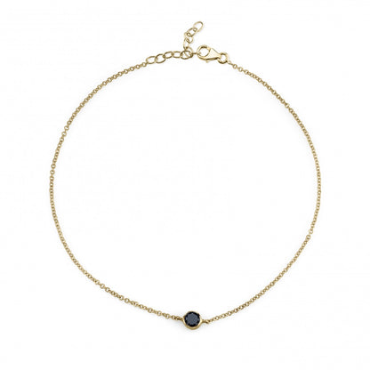 black diamond, yellow gold