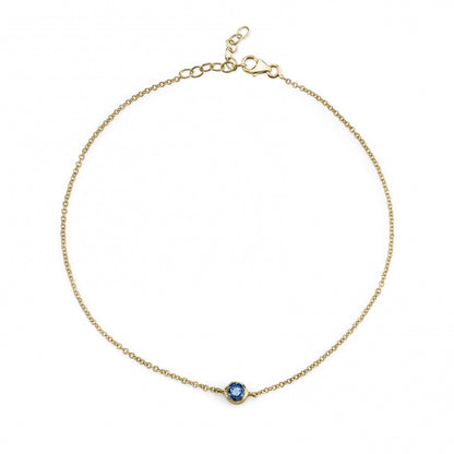 blue sapphire, yellow gold