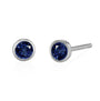 blue sapphire, white gold