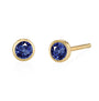 blue sapphire, yellow gold