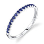 white gold, blue sapphire