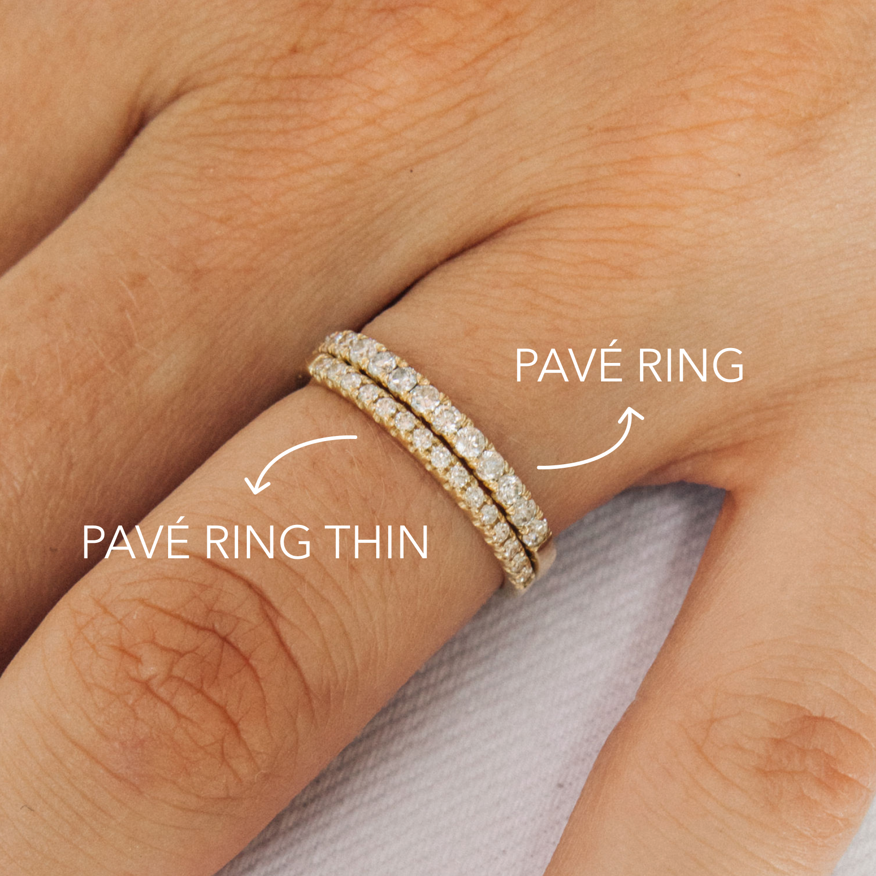 Gray Diamond Pavé Ring Gray Diamond / 14K White Gold / 10.5