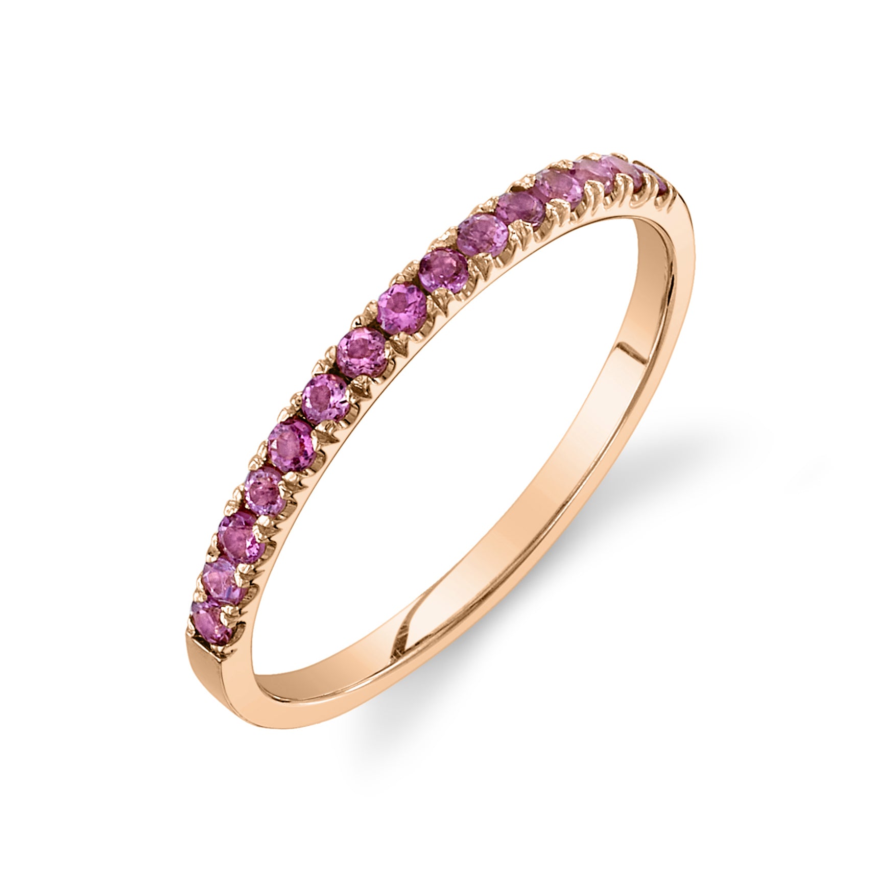 Sample Pink Tourmaline Pavé Ring