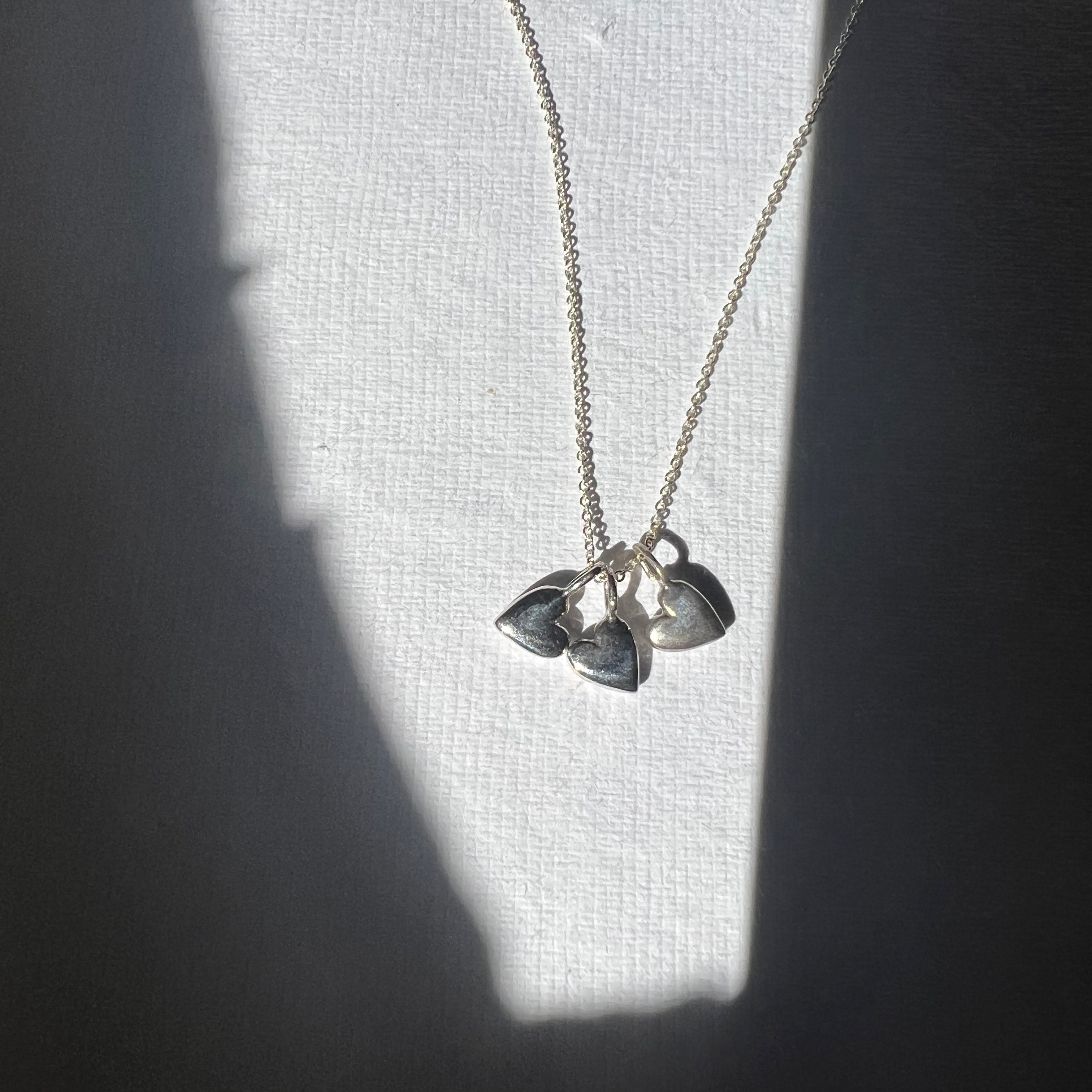 PUFFY SILVER HEART CHARM