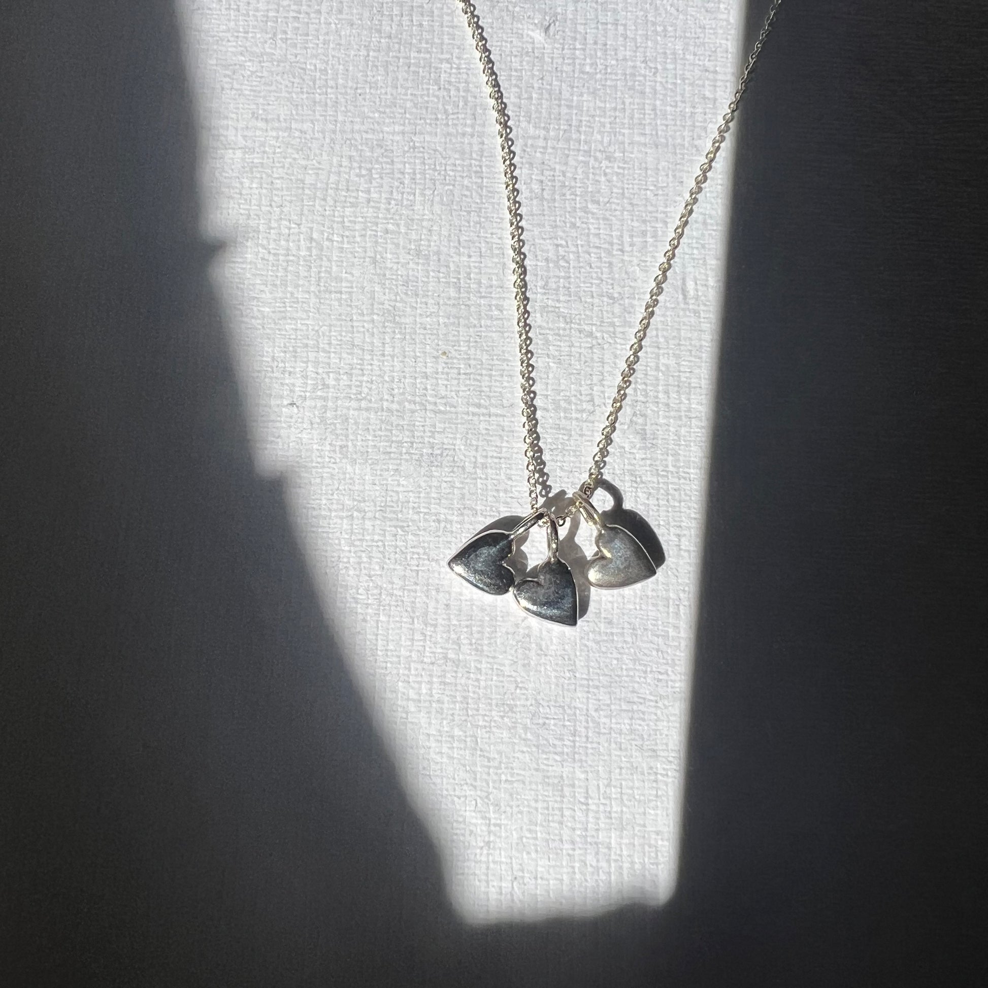 PUFFY SILVER HEART CHARM