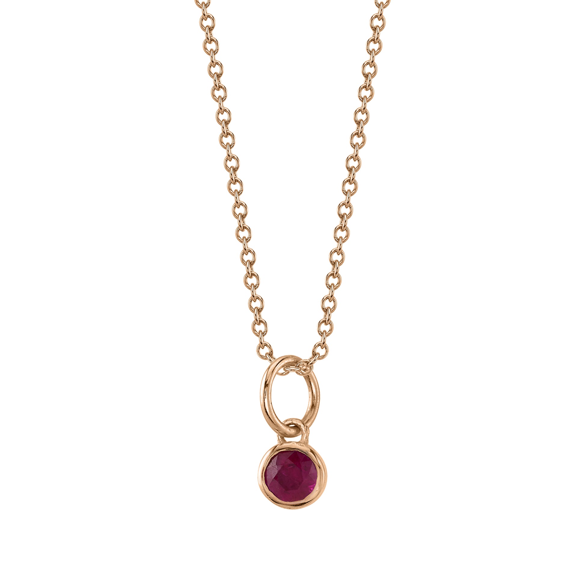 Ruby birthstone charm clearance