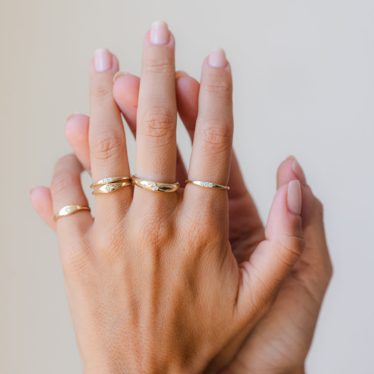 Sample Mini Starburst Signet Ring