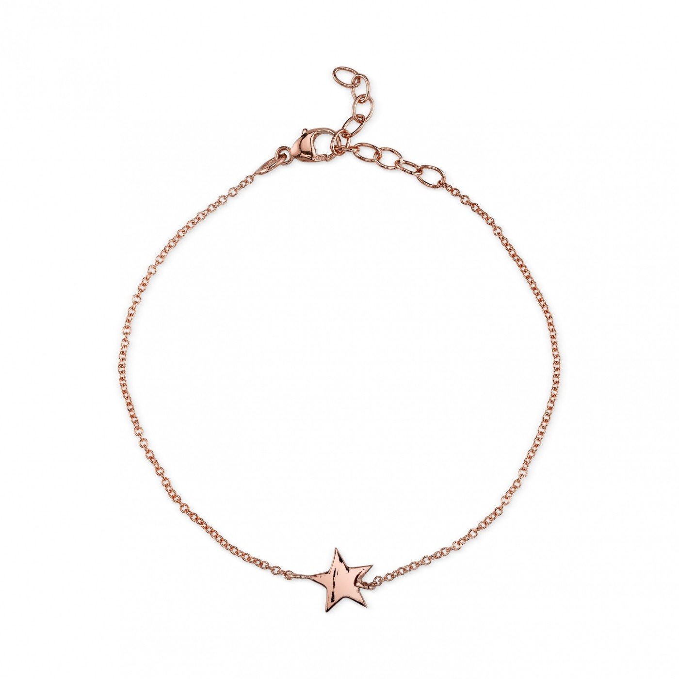 Star Bracelet 14K Rose Gold / Baby (4-5In)