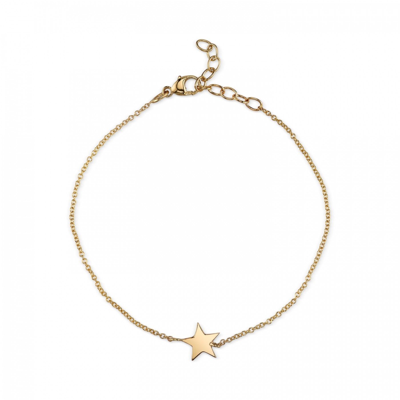 Star Bracelet 14K Yellow Gold / Baby (4-5In)