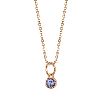 TANZANITE BIRTHSTONE CHARM