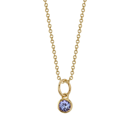 TANZANITE BIRTHSTONE CHARM