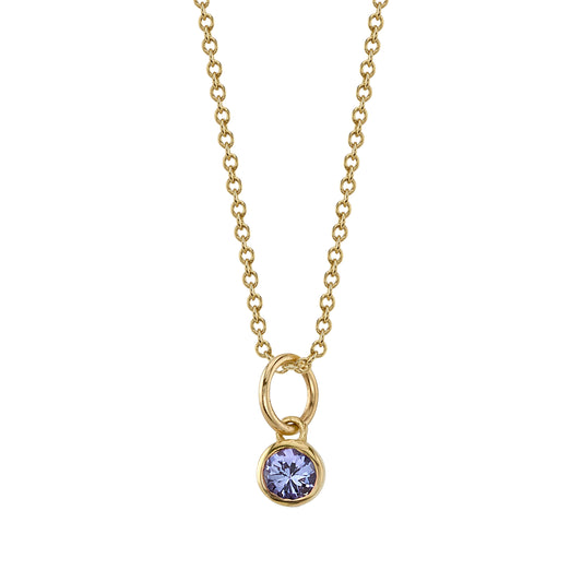 TANZANITE BIRTHSTONE CHARM